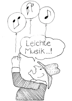 Karikatur: Leichte Musik